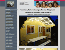 Tablet Screenshot of ferienhaus-witzigmann.de